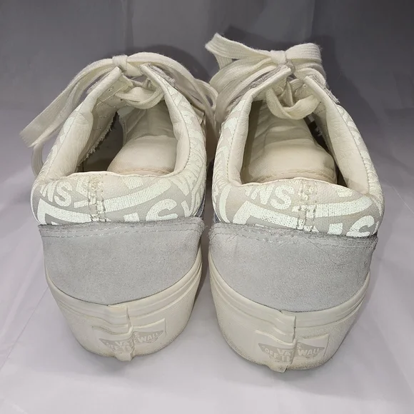 LAST CHANCE! Vans Old Skool Reflective Logo Platform Sneakers Wm 6.5 - Picture 7 of 16